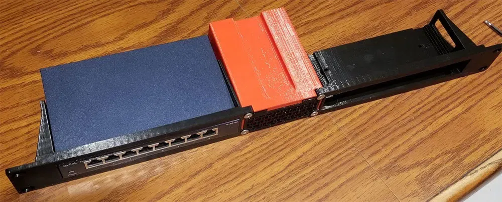 Giá đỡ relay 1U mô-đun cho switch TP-Link TL-SG108 hoặc Netgear GS308 - Image 7