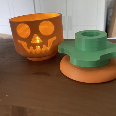 Đèn bí ngô Lego trang trí Halloween cho ngôi nhà