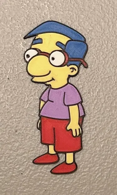 Nam châm Milhouse Van Houten nhiều màu sắc - Image 1
