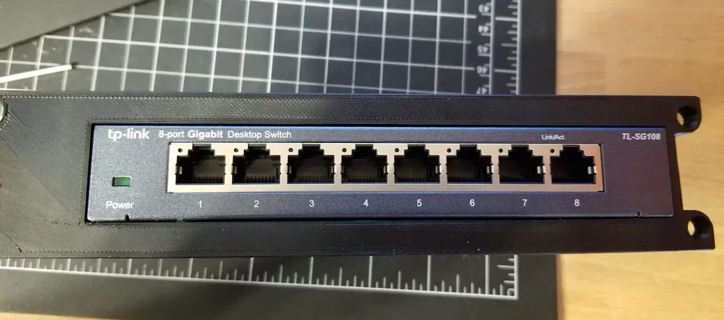 Giá đỡ relay 1U mô-đun cho switch TP-Link TL-SG108 hoặc Netgear GS308 - Image 25