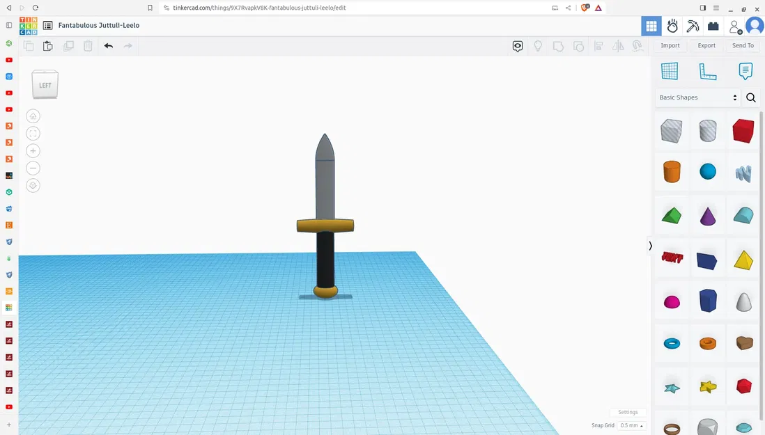 Dao giả in 3D đơn giản cho trò chơi và phim - Image 1