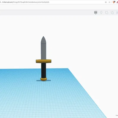 Dao giả in 3D đơn giản cho trò chơi và phim