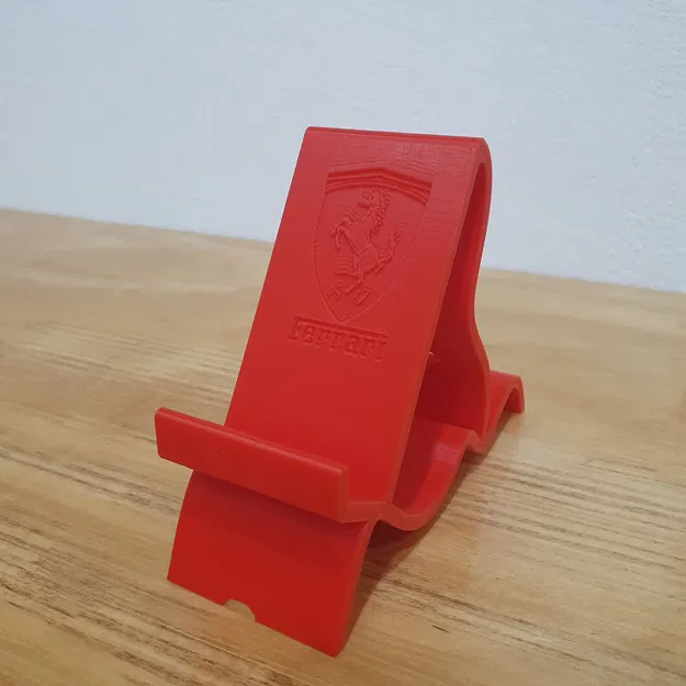 Giá đỡ điện thoại tối giản có logo Ferrari - Image 1