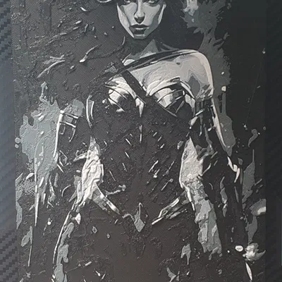 Nhân vật Mujer Maravilla với thiết kế 4 màu sắc