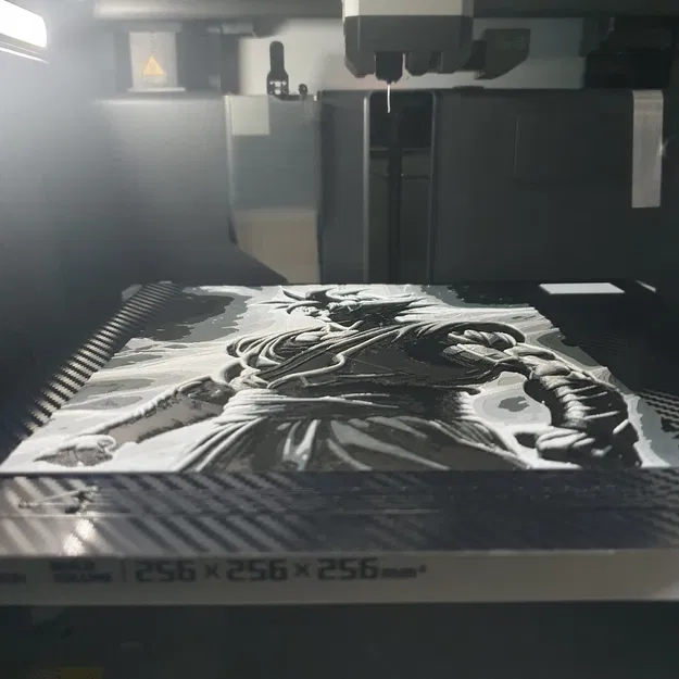 Chân dung Goku in 3D với nhiều màu sắc filamento - Image 3