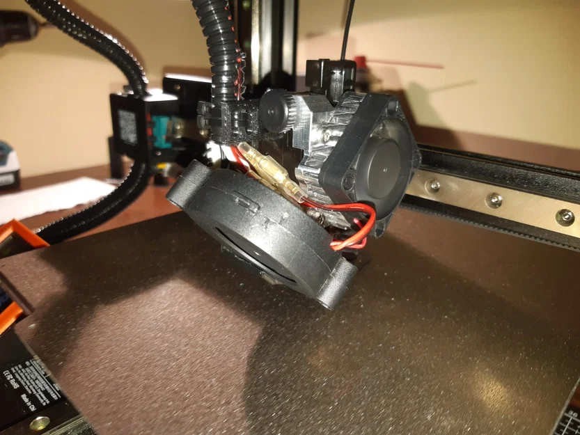 Bộ lắp đặt extruder E3D Titan Aero cho Kingroon KP3S Pro - Image 1