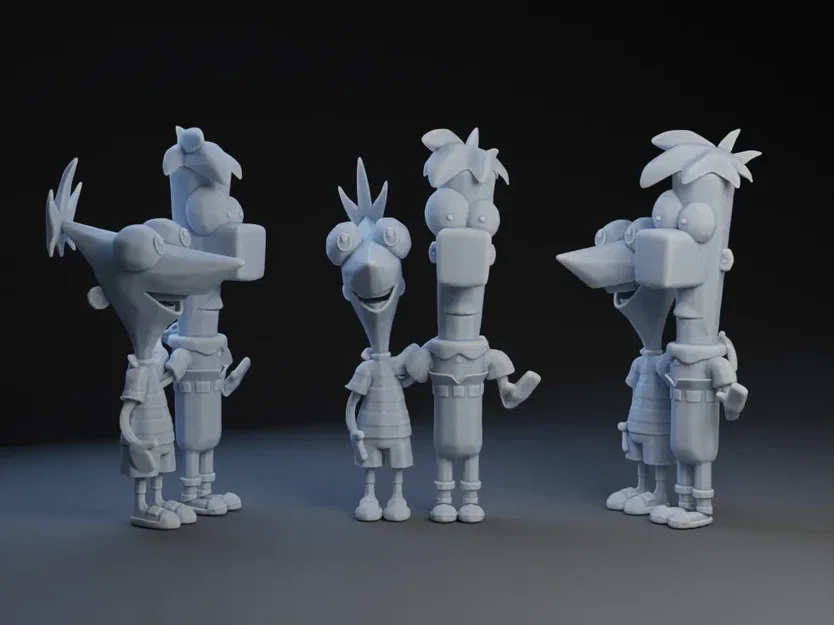 Nhân vật Phineas và Ferb trong phong cách hoạt hình Disney - Image 1