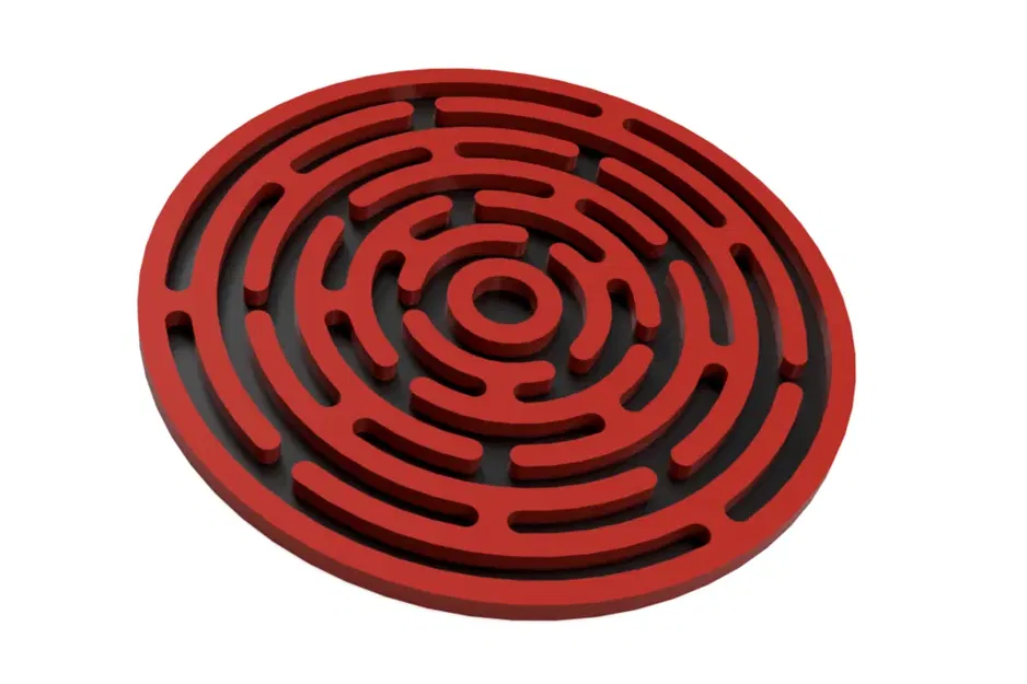 Đế lót cốc thiết kế mê cung nhỏ 86x4mm - Image 3