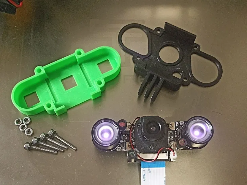 Giá đỡ camera Raspberry Pi 4 với mô-đun hồng ngoại - Image 6