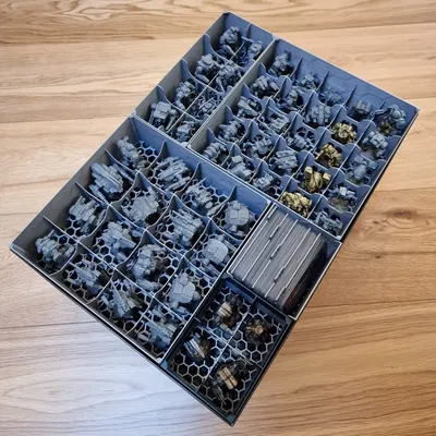 Khay lưu trữ mô hình Battletech xếp chồng 2x2 và 2x1 cho Mech và A...