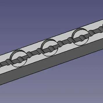Giá đỡ cho 5 đèn LED hai màu 3mm