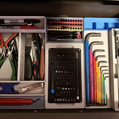 Giá đỡ Gridfinity cho bộ dụng cụ Mini-Ratchet Super Deluxe