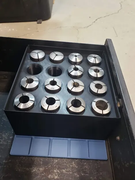 Giá đỡ collet 5C tương thích với Gridfinity - Image 3