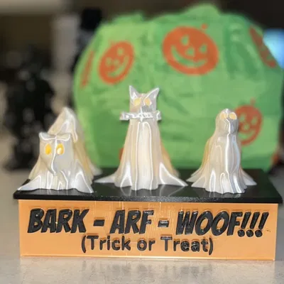 Giá đỡ ánh sáng LED cho bộ ba chó ma Halloween