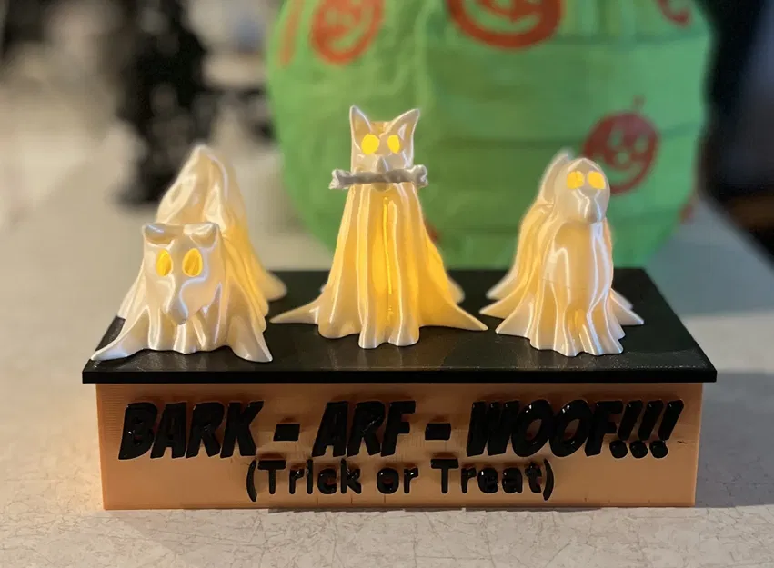 Giá đỡ ánh sáng LED cho bộ ba chó ma Halloween - Image 4