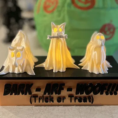 Giá đỡ ánh sáng LED cho bộ ba chó ma Halloween