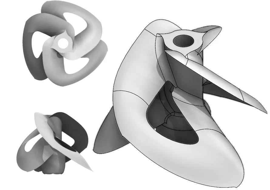 Cánh quạt thuyền toroidal 40mm với lưỡi cắt 30 độ - Image 2