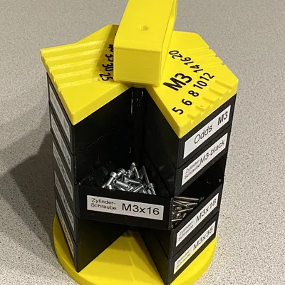 Tổ chức ốc vít và linh kiện nhỏ với thiết kế linh hoạt