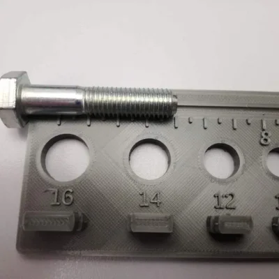 Thước đo vít - dụng cụ đo kích thước vít và đai ốc theo mét 6