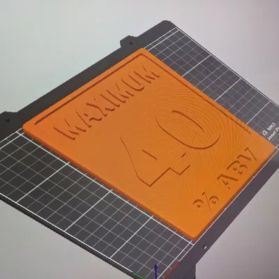 Biển báo giới hạn nồng độ cồn tối đa 40%