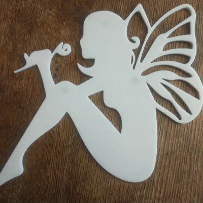 Nghệ thuật tường với nhân vật tiên xinh đẹp