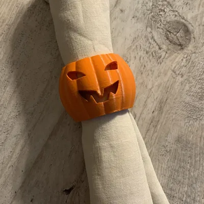 Vòng tay khăn ăn hình bí ngô Halloween