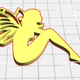 **Móc khóa tiên đơn giản 6cmx6cm**