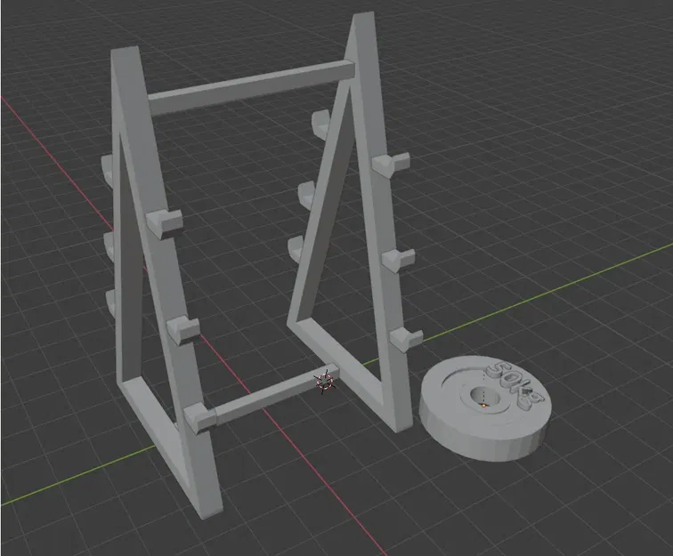 Giá đỡ bút chì hình dạng giá đỡ tạ - Image 1