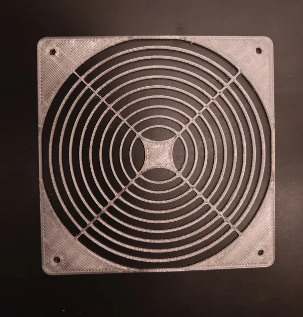 Nắp quạt PC 120mm với họa tiết hình tia radial - Image 1