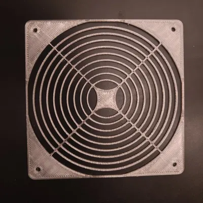 Nắp quạt PC 120mm với họa tiết hình tia radial