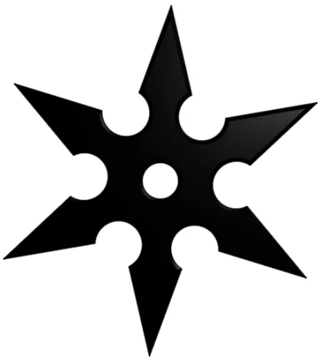 Ngôi sao ninja 3D cao 0.2cm - Image 1