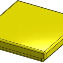 Hộp Mario 3D cao 3cm với nắp hộp 0.6cm