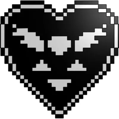 Biểu tượng Deltarune 3D cao 0.4cm