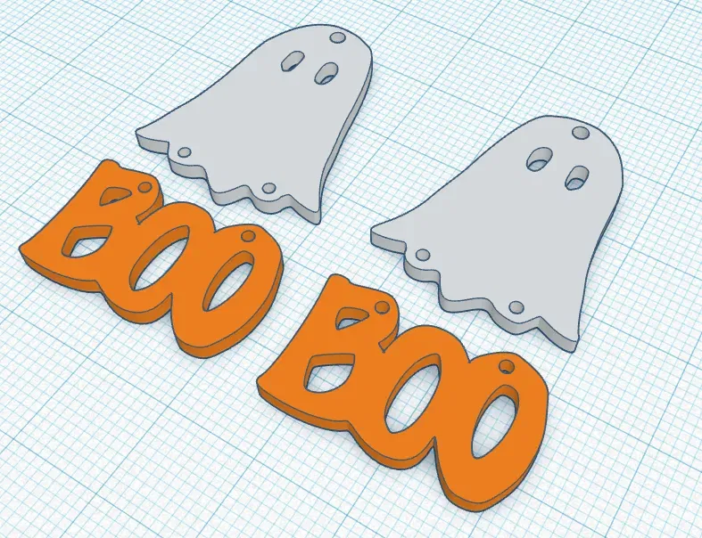 Bông tai ma dễ thương phong cách Halloween - Image 2