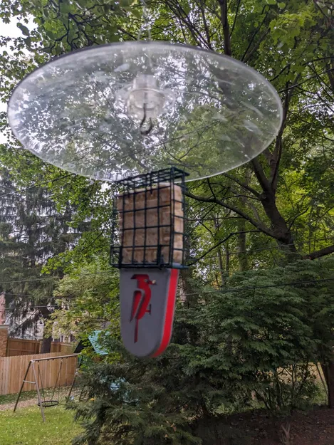 Giá đỡ đuôi cho bộ cho chim ăn mỡ kiểu lồng - Image 2