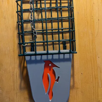 Giá đỡ đuôi cho bộ cho chim ăn mỡ kiểu lồng