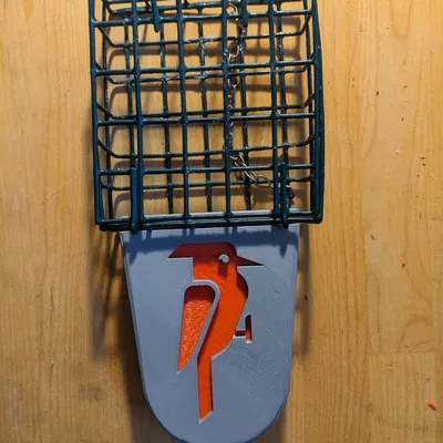 Giá đỡ đuôi cho bộ cho chim ăn mỡ kiểu lồng