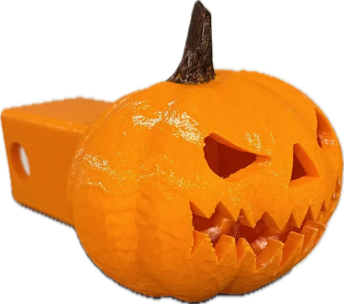 Càng kéo xe Halloween với đầu nối bí ngô - Image 1