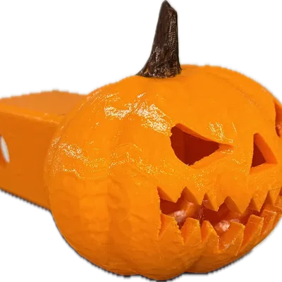 Càng kéo xe Halloween với đầu nối bí ngô
