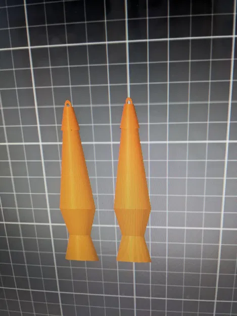 Bông tai đèn lava phong cách retro đơn giản - Image 1