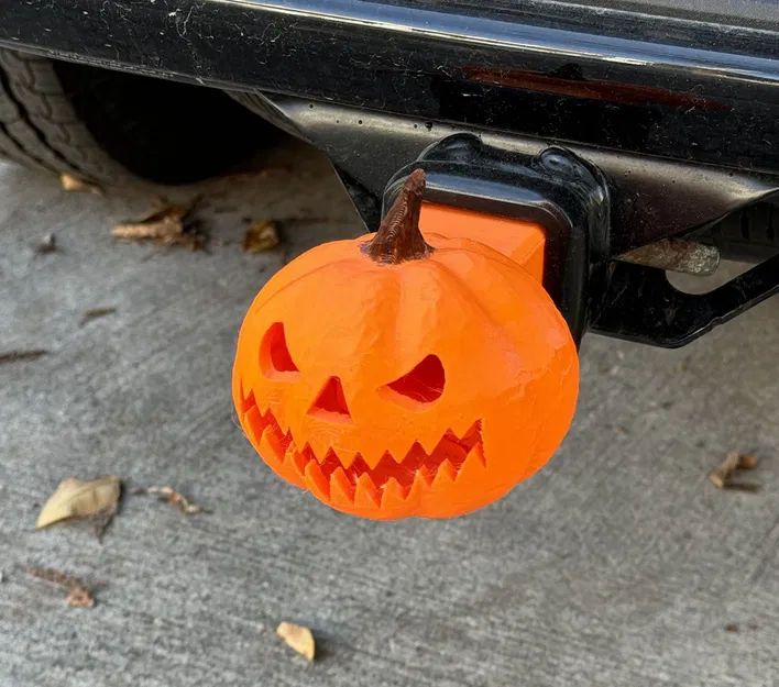 Càng kéo xe Halloween với đầu nối bí ngô - Image 2