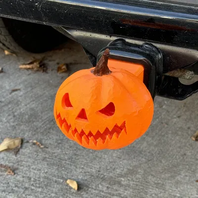 Càng kéo xe Halloween với đầu nối bí ngô