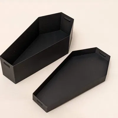 Hộp hình quan tài với nắp khóa cho đồ ngọt và trang trí Hallo...