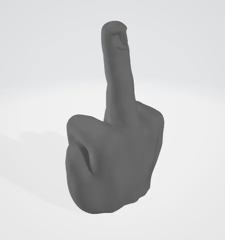 Ngón tay giữa ma quái với khuôn mặt cười - Image 2