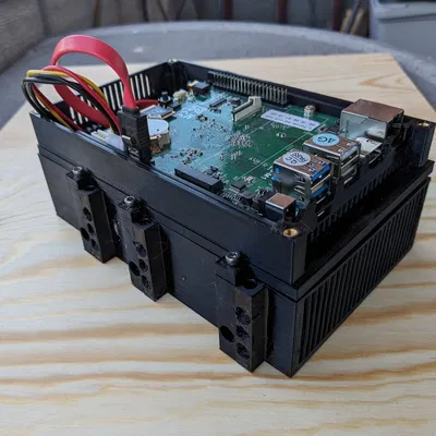 Vỏ Odroid M1 cho ổ cứng HDD 3.5" và quạt 80mm