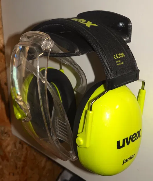 Giá đỡ bảo vệ tai và kính an toàn cho xưởng - Image 2