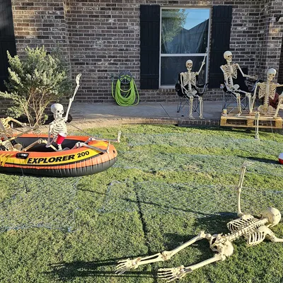 Bộ nổi câu cá cổ điển kích thước lớn cho trang trí Halloween