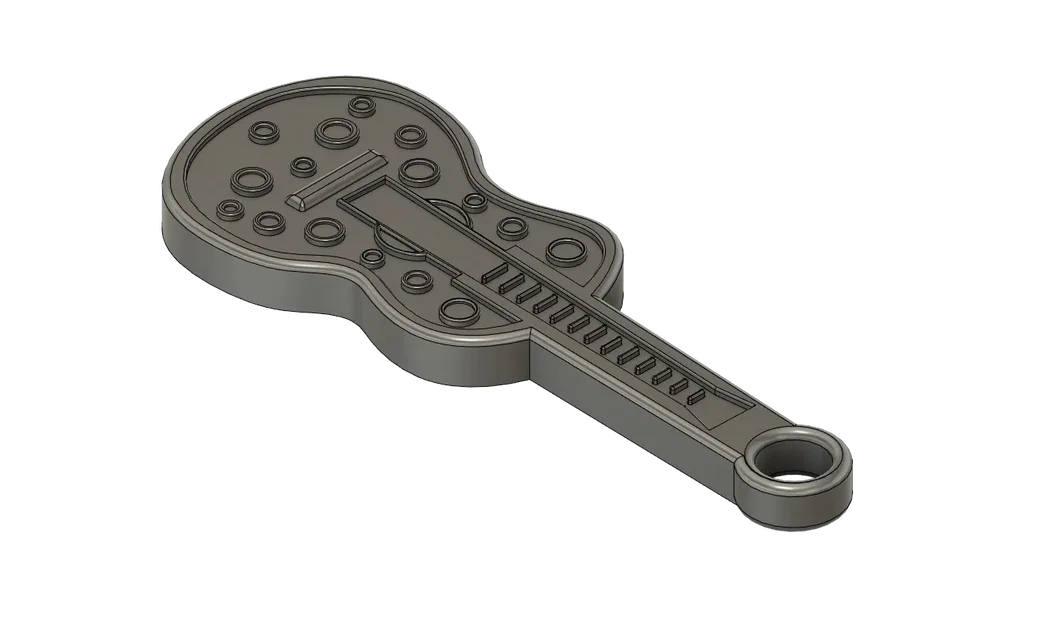 Móc khóa guitar mini độc đáo - Image 1