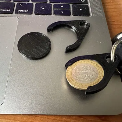 Giá đỡ token giỏ hàng cho móc chìa khóa