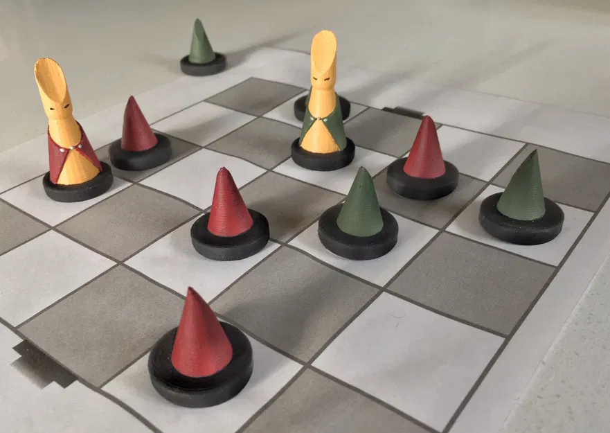 Quân cờ Onitama phong cách thiết kế đơn giản - Image 1